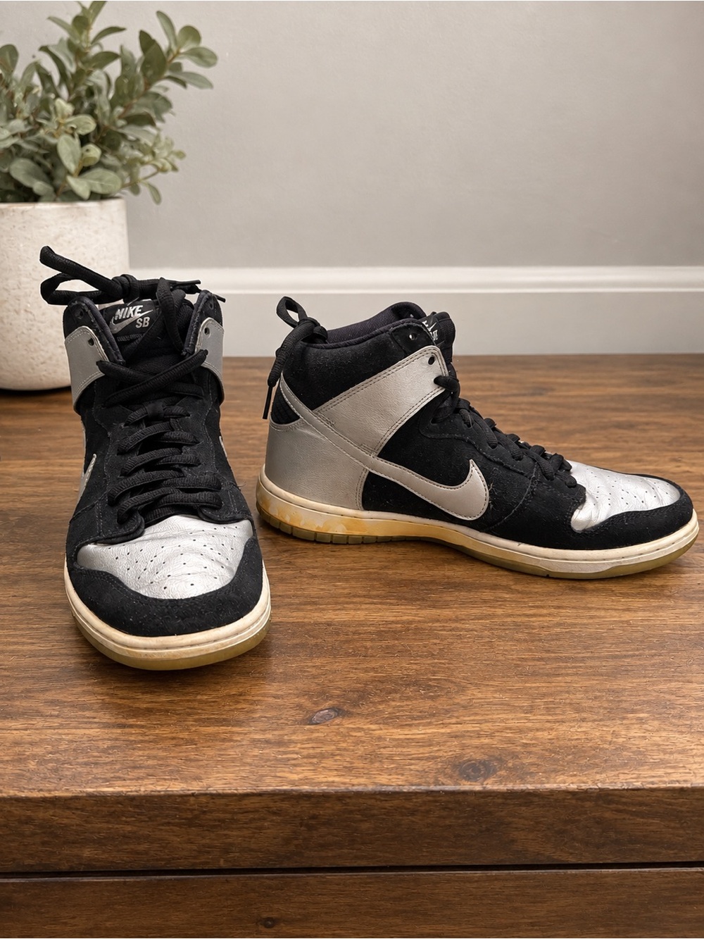 Nike SB Dunk High Pro “Tin Man” Black Metallic Silver – Men’s 11.5